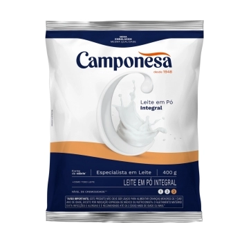 Leite Em Pó Camponesa Integral 400g