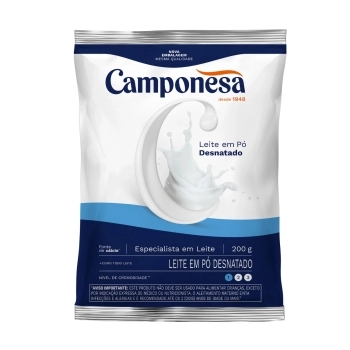 Leite Em Pó Camponesa Desnatado 200g