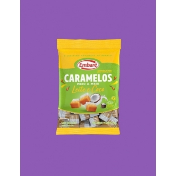 Caramelo Meio A Meio Leite E Coco 150g