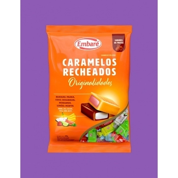 Caramelo Recheado Sortido 600g