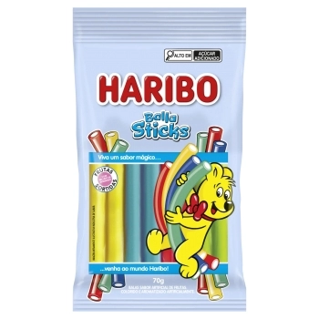 Bala Haribo Sticks Colors 70g