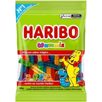 Bala Haribo Gel Wummis 80g