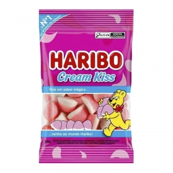 Bala Haribo Gel Cream Kiss 50g