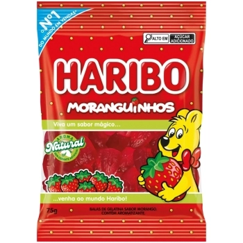 Bala Haribo Gel Moranguinhos 75g