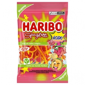 Bala Haribo Spaghetti Melão E Melância 75g