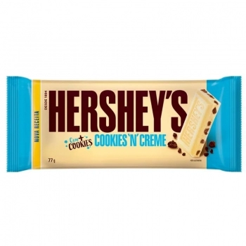 Chocolate Em Barra Branco Cookies Creme Hershey's 77g