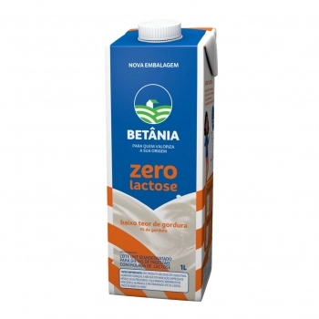 Leite UHT Zero Lactose Semidesnatado Edge Betânia 1l