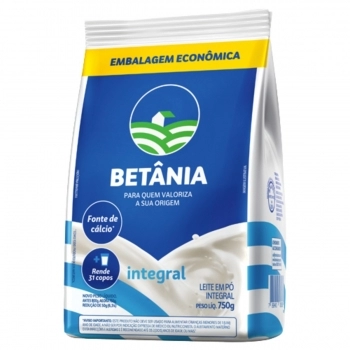 Leite Em Pó Integral Betânia 750g