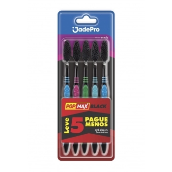 Escova Dentall 045 Popmax Black Macia Com 5Un JadePro