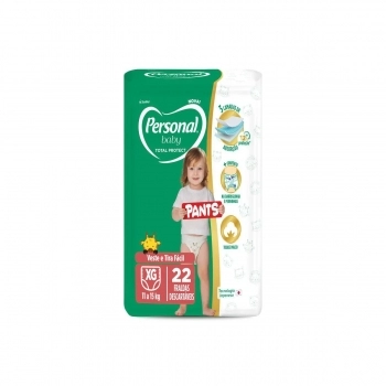Fralda Personal Baby Total Protect Pants Jumbo XG Com 22 und