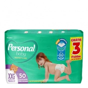 Fralda Personal Baby Protect & Sec Abre & Fecha Hiper XG Lv50 Pg47