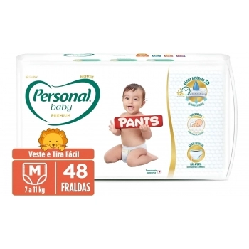 Fralda Personal Baby Premium Pants Mega M Com 48 und