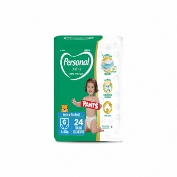 Fralda Personal Baby Protect & Sec Pants Jumbo G Com 24 und