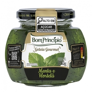 Geléia De Menta&Hortela Bom Princípio 250g