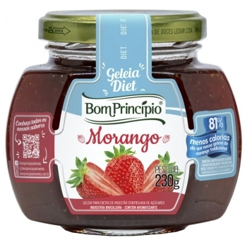 Geléia Diet De Morango Bom Princípio 230g