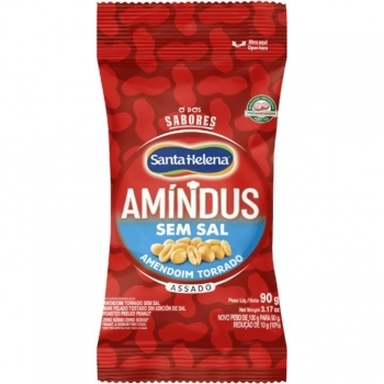 Amendoim Amindus Sem Sal Santa Helena 90g