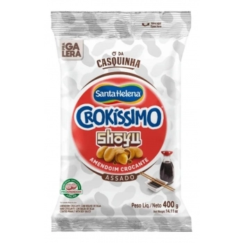 Amendoim Crokíssimo Shoyu Santa Helena 400g