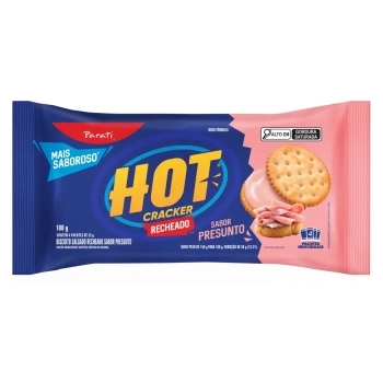 Biscoito Recheado Hot Cracker Presunto Parati 100g