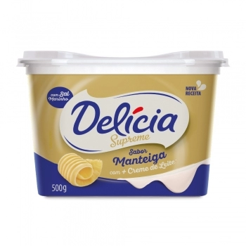 Margarina Delícia Supreme Sabor Manteiga Com Sal 500g