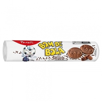 Biscoito Recheado Bom De Bola Flocos Parati 73g