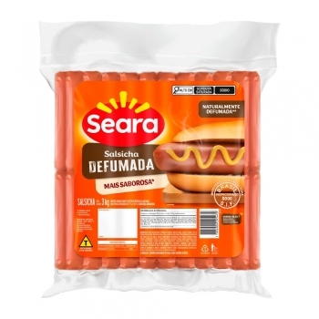 Salsicha Defumada Congelada Seara 3Kg