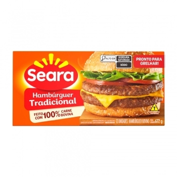 Hamburguer Bovino Seara 672g