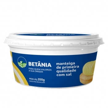 Manteiga Com Sal Betânia 200g