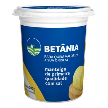 Manteiga Com Sal Betânia 500g