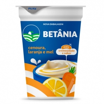 Iogurte Natural Laranja Cenoura e Mel Betânia Copo 170g