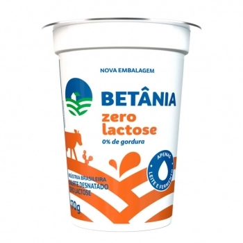 Iogurte Natural Zero Lactose Betânia Copo 170g