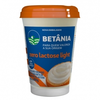 Requeijão Cremoso Light Betânia Zero Lactose 200g
