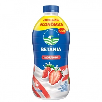 Iogurte Garrafa Morango Econômico Betânia 1.250g