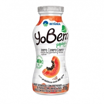 Yobem Triplo Zero Papaia Com Linhaça Betânia 170g