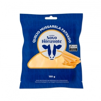 Queijo Mussarela Fatiado Novo Horizonte 150g